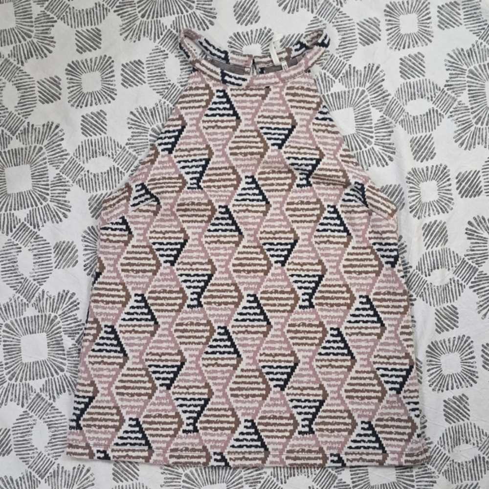Anthropologie diamond pattern knit sleeveless halter szXS